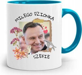 Duda András Kék Elnöki Bögre Neked, fényképes nyomattal