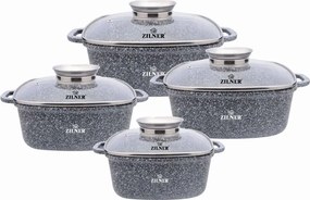 Márvány edénykészlet Alumínium 8 El Indukciós Gáz Zilner Szett
