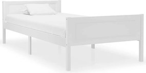 vidaXL idaXL fehér tömör fenyőfa ágykeret 90 x 200 cm
