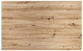 Lamello étkezőasztal 160 cm, artisan tölgy / fekete