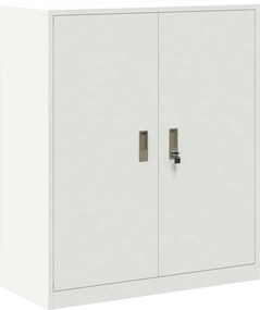 vidaXL Tárolószekrény Fehér 90 x 40 x 105 cm Acél