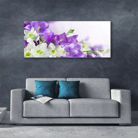 Akrilüveg fotó virágok növények 100x50 cm