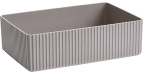 Stripe kozmetikai szervező barna, 21 x 6 x 14 cm