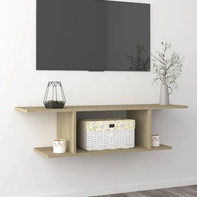 sonoma tölgy falra szerelhető TV-szekrény 103x30x26,5 cm