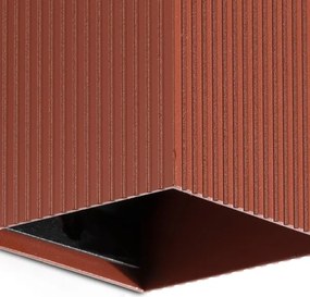 FARO 40537 - Fali lámpa SOLE 1xGU10/8W/230V tégla csipkézett szögletes