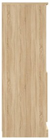 sonoma tölgy szerelt fa magasszekrény 60x35,5x103,5 cm
