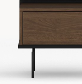 Zenar éjjeliszekrény fiókkal 50 cm - dió elegant / fekete
