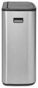 Matt ezüstszínű acél érintésre nyíló szelektív szemetes 60 l Bo Touch Bin – Brabantia