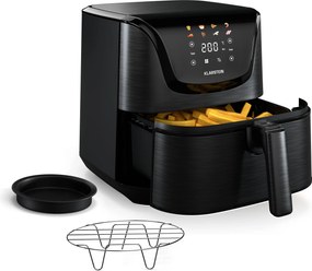 Klarstein AeroVital Deluxe forrólevegős fritőz, 1700 W, 8 program, tartozékokkal együtt, 200°C, Időzítő