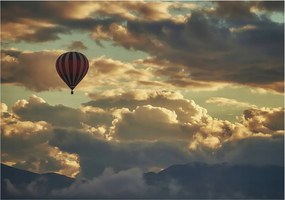 Fotótapéta Flizelin az Otthon szobájába 3D Léggömb a felhőkben 208x146 Ragasztó