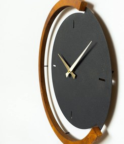Fali Dekoráció Decorative Metal Wall Clock, Moon Time Wooden Metal Wall Clock - APS117