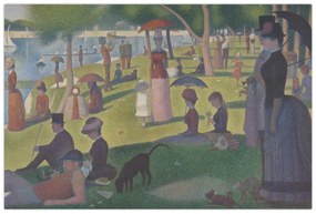 Kép - Georges Seurat, A Sunday on La Grande Jatte, reprodukciók (90x60 cm)