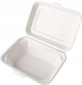 Cukornádból készült uzsonnás doboz 600ml 18x13,5cm 50db