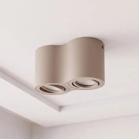 BRILAGI - Spotlámpa MIA DOUBLE 2xGU10/30W/230V bézs