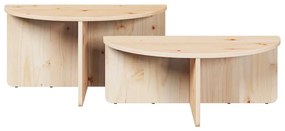 Dohányzóasztal 2 pcs Természetes 79 x 39.5 x 40 cm