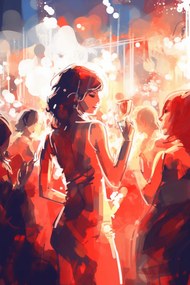 Poszter 61x91,5cm Kijárat az esti órákban