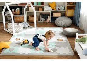 KINDERKRAFT select - Hab puzzle LUNO 30db szürke/menta