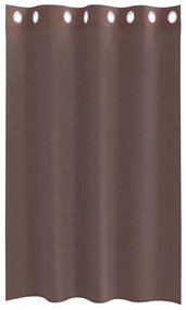 2 db barna fátyolfüggönyök rojtokkal 140x175 cm