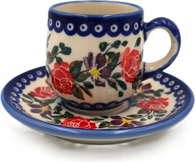 Espresso csésze csészealjjal 100 ml Kerámia Boleszláv