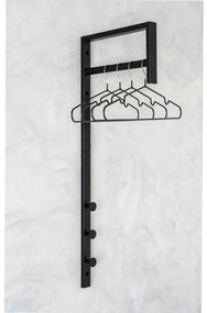 Trento ruhatartó állvány, fém, fekete