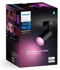 Philips Hue FUGATO LED RGBW 1xGU10/4,2W/230V dimm. fekete spotlámpa