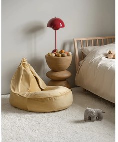 Sárga bársony gyerek babzsákfotel Bunny – Wigiwama