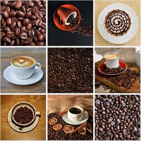 Kép szett 9x 20x20 Mix Kávéscsésze