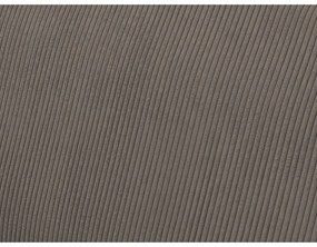 Szürkésbarna kordbársony kinyitható-tárolóhelyes sarokkanapé Voltaire – Bobochic Paris