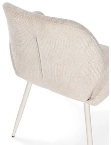 Bézs kárpitozott étkezőfotel szett 2 db-os Ansu – Marckeric