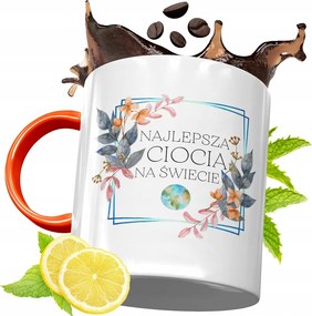 Narancssárga Bögre Nagynéninek Tökéletes Ajándék fényképes nyomtatással