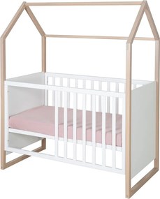 Fehér babaágy 60x120 cm Cabane – Roba