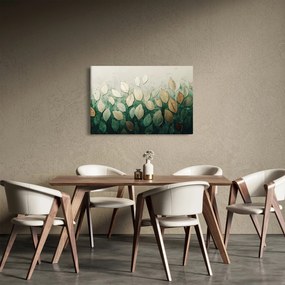 Kép - Arany-zöld levelek (90x60 cm)