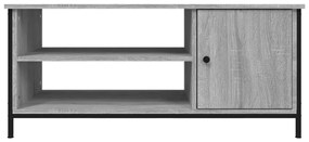 szürke sonoma színű szerelt fa TV-szekrény 100x40x45 cm