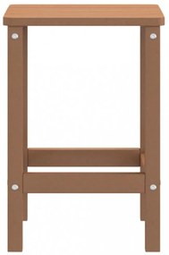 barna HDPE kerti Adirondack asztal 38 x 38 x 46 cm