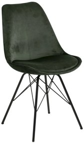 Eris design szék, zöld bársony