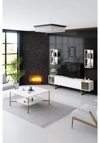 TV szekrény Gold Line - White, Black
