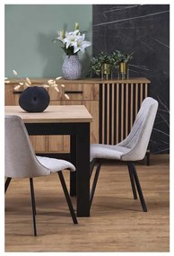 Aseado étkezőasztal, artisan tölgy / fekete