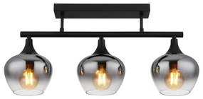 Globo 15548-3D1 - Felületre szerelhető csillár MAXY 3xE27/40W/230V fekete