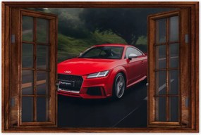 Poszter 60x40 Piros Audi Autó