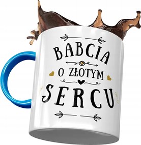 Kék Bögre Nagymama Napjára Nyomtatott Fotóval