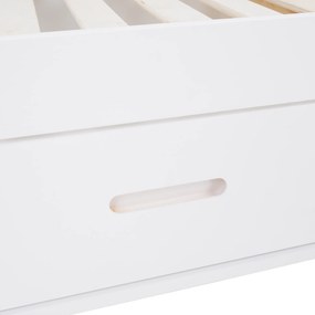 Montessori ágy, 90x200, fehér, tömör, BIANKA