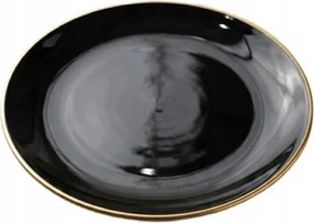 6 Db-os Tányér Szett Sötétkék-arany Elegáns 27 Opa