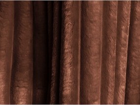 Terrakotta színű kordbársony kinyitható-tárolóhelyes (U alakú) sarokkanapé Kona – Makamii