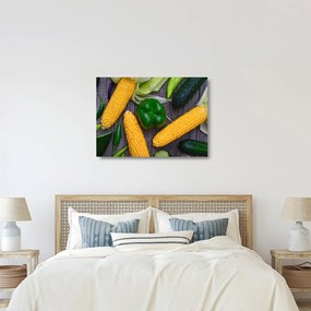 Zöldség képe (üvegen) (70x50 cm)
