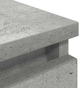 betonszürke szerelt fa TV-szekrény 100x35x54 cm