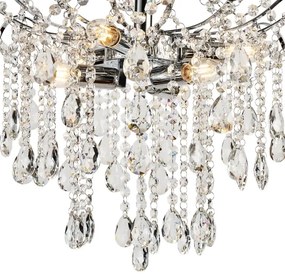 Brilagi - Felületre szerelhető csillár CRYSTAL 6xE14/60W/230V fényezett króm