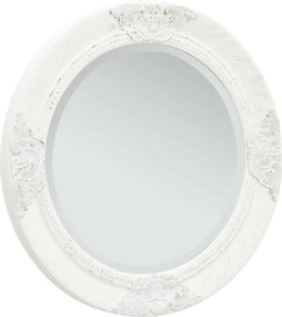 vidaXL fehér barokk stílusú fali tükör 50 cm