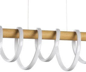 ONLI - LED Csillár zsinóron NILO LED/70W/230V 4000K barna/fehér