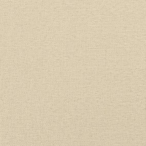 krémszínű szövet ágykeret fejtámlával Dover 80 x 200 cm