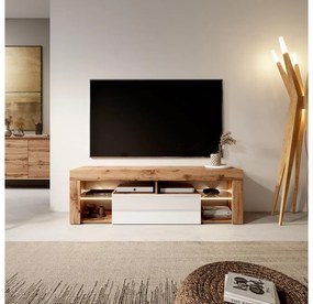 Tv szekrény/asztal Bionca  (lancelot tölgy + fehér). 1098603